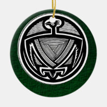 'Mimbres Green' Christmas Tree Ornament