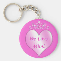 Mimi Grandmother Gifts We Love Mimi Keychain