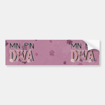 Min Pin DIVA Bumper Sticker