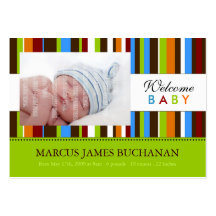 Mini Birth Announcement Cards Business Card