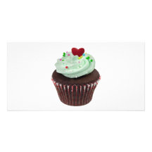 Mini cupcake photo card template