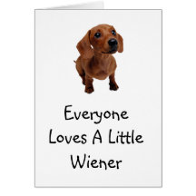 Mini Dachshund Note Card