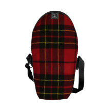 MINI Messenger Bag Brodie Red Modern Tartan Print