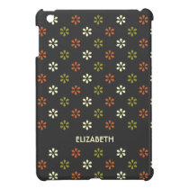 Mini mod dark flower pattern modern personalised ipad mini cases