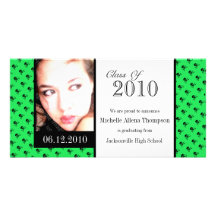 Mini Skulls Graduation Announcement Photo Cards
