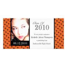 Mini Skulls Graduation Announcement Photo Cards
