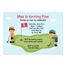 Miniature Golf Party Invitation