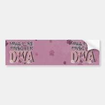 Miniature Pinscher DIVA Bumper Stickers