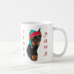 Miniature Pinscher Santa Paws Coffee Mugs