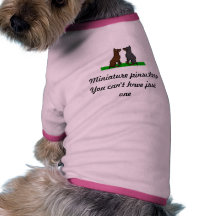 Miniature pinschers doggie tshirt