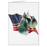 Miniature Schnauzer Flag Cards