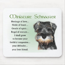 Miniature Schnauzer Gifts Mouse Mats