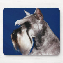 Miniature Schnauzer Head Study Mousepads