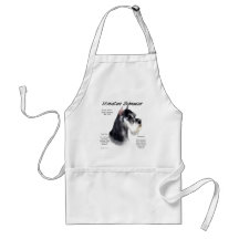 Miniature Schnauzer History Design Apron