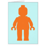 Minifig [Large Orange] by Customise My Minifig cards
