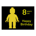 Minifig [Large Yellow] Happy Birthday Card cards