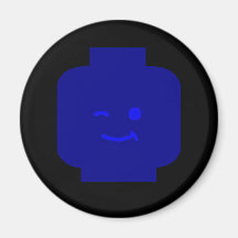 Minifig Winking Head by Customise My Minifig Magnets