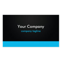 Minimal Stripe (Blue) Business Cards