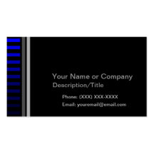 Minimalist Blue Stripes Business Card