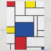 Minimalist Mondrian Modern Art De Stijl Flyer