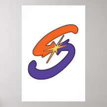 Minimalist Spark logo Poster