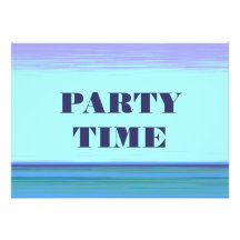 Minimalist Work Of Art  Party Time Invitation