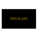 Minimalistic Black Business Card