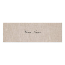 Minimalistic Elegance Linen Mini Profile Card Business Card Templates
