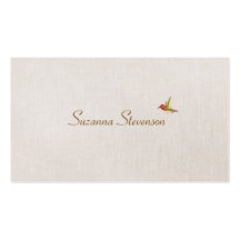 Minimalistic Hummingbird  Business Card