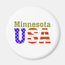 Minnesota USA! Fridge Magnets