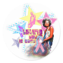 Minnie Pink Ribbon stickers