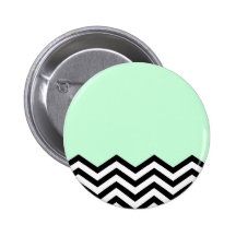Mint Chevron Piece Pins