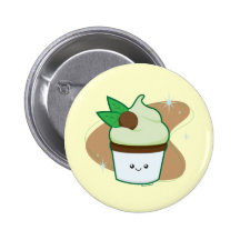 Mint Chip Cupcake Pins