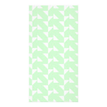 Mint Green Geometric Abstract Pattern. Picture Card