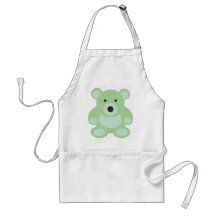 Mint Green Teddy Bear Aprons