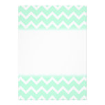 Mint Green Zigzag Stripes. Custom Invite