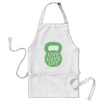 Mint "Live Love Lift" Apron