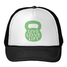 Mint "Live Love Lift" Mesh Hats