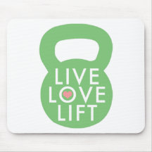 Mint "Live Love Lift" Mousepads