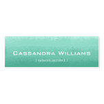 Mint Ombre Micro Mini Business Cards