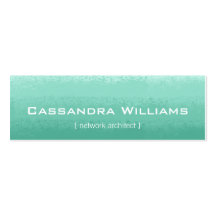 Mint Ombre Micro Mini Business Cards
