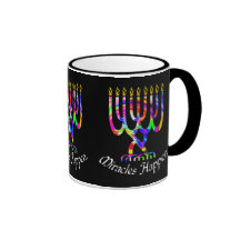 Miracles Happen Menorah Mugs