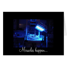 Miracles happen...one day at a time. card