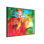 MIRANDOLINA  / Venetian Carnival Masks Canvas Print