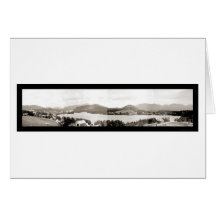 Mirror Lake NY Birdseye Photo 1901 Greeting Cards