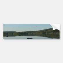 Mirror Lake With Stone In Water Bumper Sticker