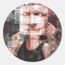 Mirror On The Wall Round Stickers