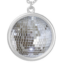 Mirrored Disco Ball 1 Necklace