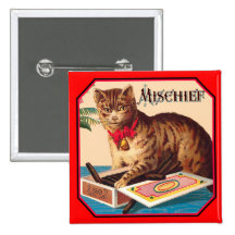 Mischief the Cat Pin