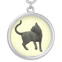Mischievous Black Cat Necklace